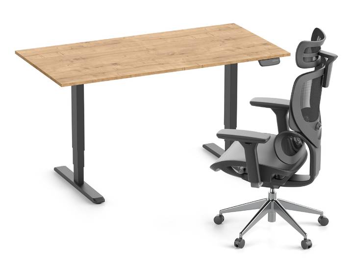 PRIMUS + Stuhl SENTA FX 140x80 Schwarz Eiche