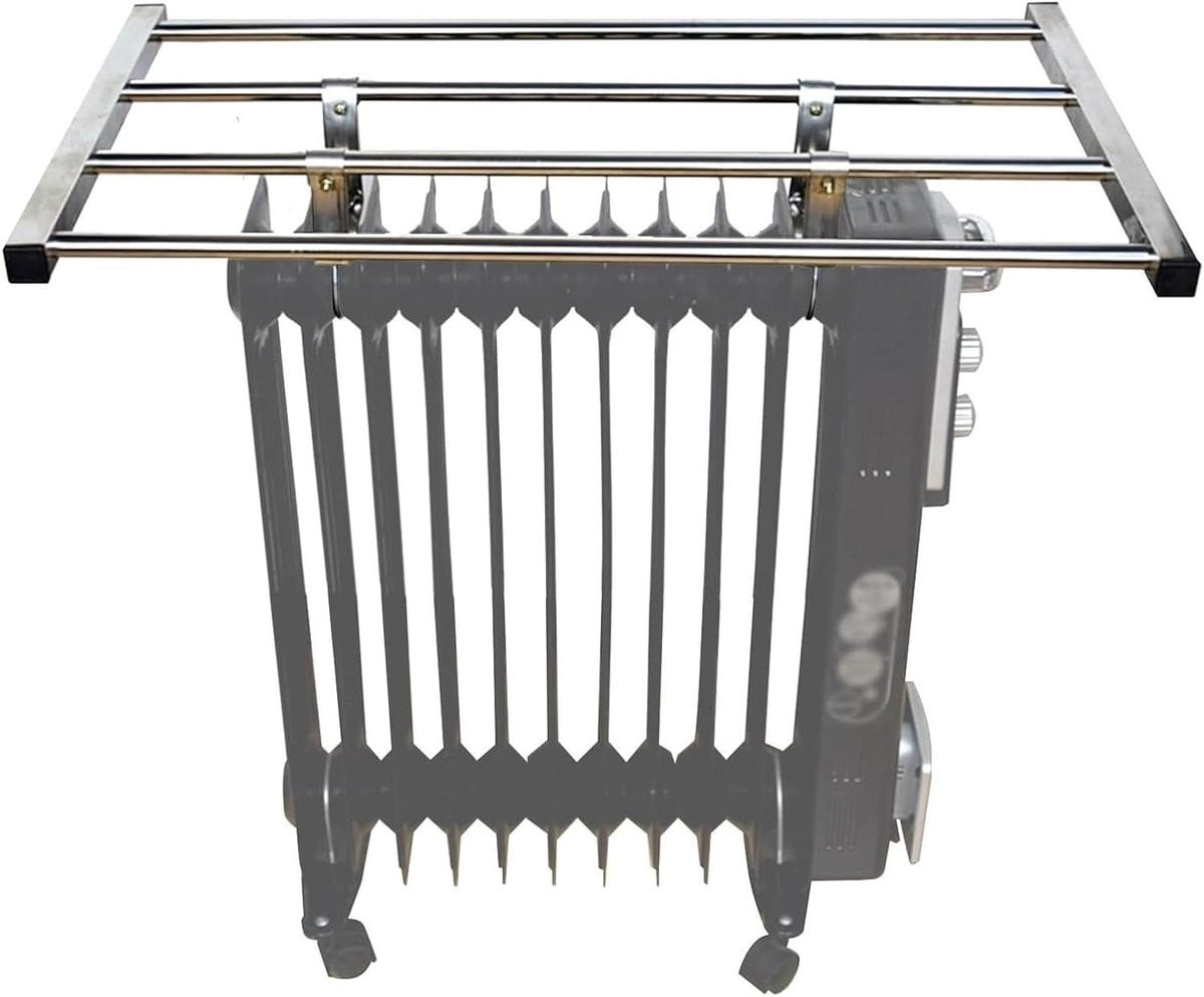 Droogrek Radiator RVS Zilver - Verstelbare Kledingdroger - 60 cm