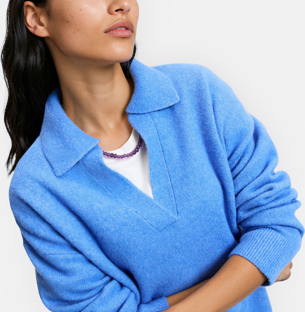 LA REDOUTE COLLECTIONS Pull col polo loose