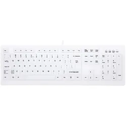 Cherry AK-C8100F-U1-W/US US-Layout, weiss (US, Kabelgebunden), Tastatur, Weiss