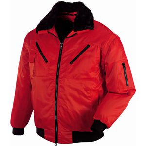 teXXor Arbeitsjacke Oslo, 4172, 4in1 Pilotenjacke, rot, Größe XXL