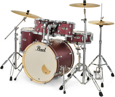 Pearl "Export 20" Studio Sat. Scarlet" Satin Scarlet