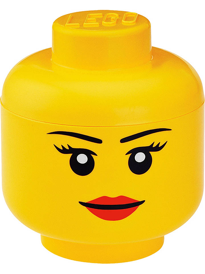 LEGO Aufbewahrungsbox "Girl" in Gelb - (H)18,5 x Ø 16 cm - onesize
