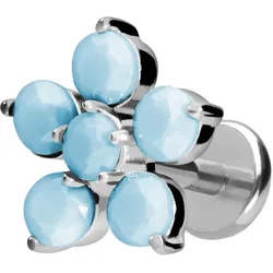 Titan Labret mit Push Fit BLUME + SYNTHETISCHE TÜRKISE
