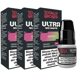 8 ml Totally Wicked ULTRA Nic Salts - 2,0 % (20 mg/ml) Grape, 3er Pack