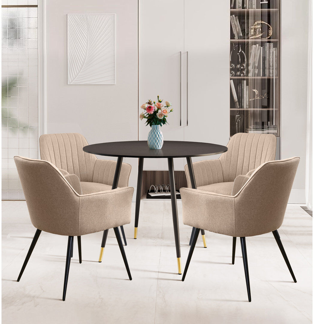 George Oliver Haywards 4 -Person Dining Set Brown/Brown 4