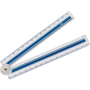 Wedo Lineal 521530, 15/30 cm, klappbar, Kunststoff, transparent
