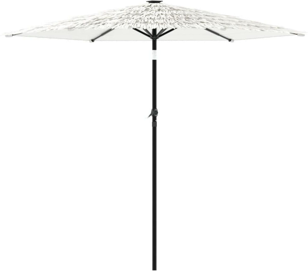DEvidaxl Beach Parasol White 213cm H x 223cm W x 223cm D