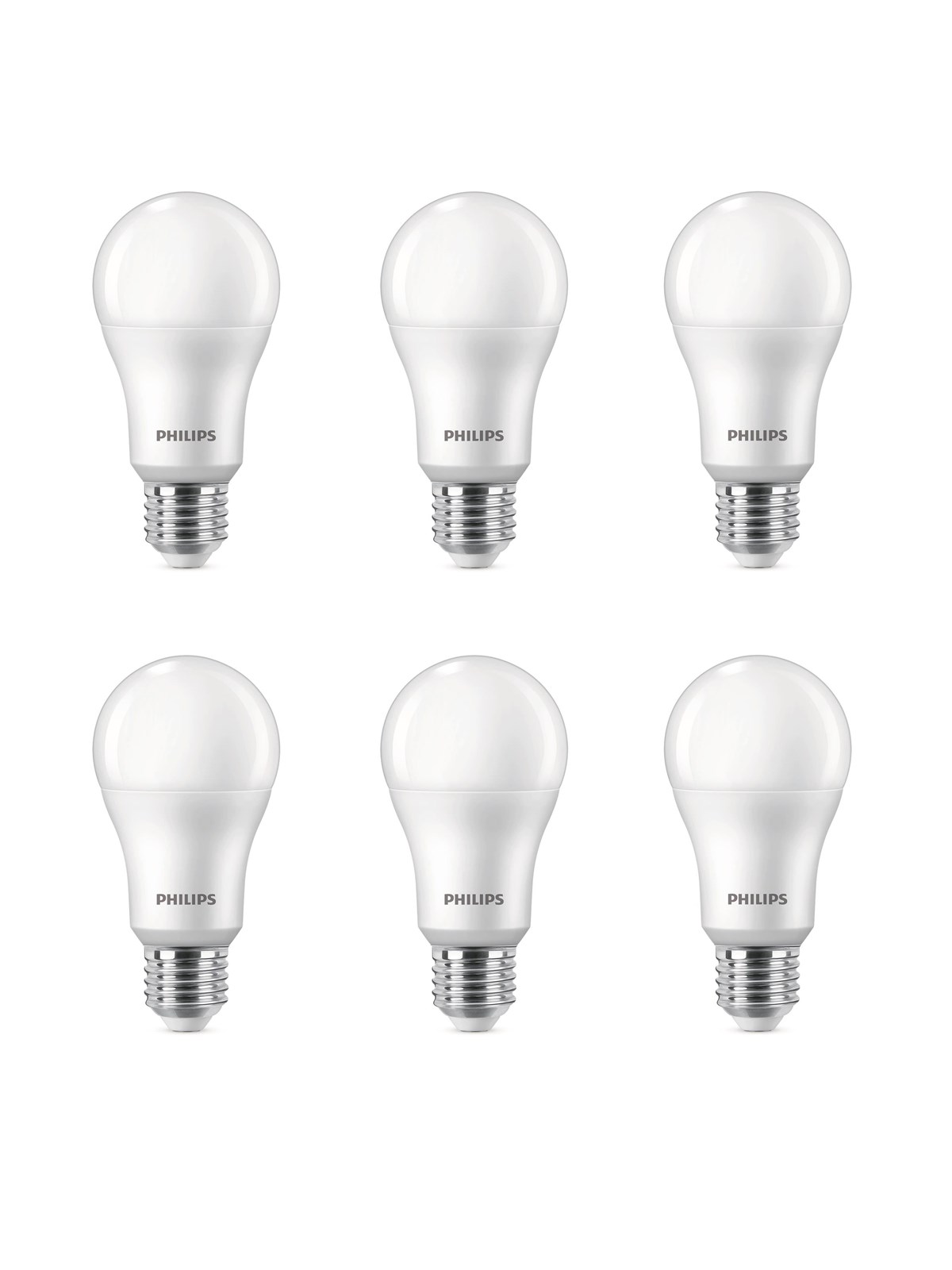 Philips LED-Lampe 13W/840 (100W) Frosted 6-pack E27