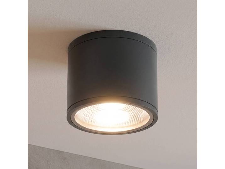 ORION LED-Deckenstrahler Sputnik IP65 Ø 14,5 cm schwarz, schwarz, für Badezimmer, Aluminium, Modern, LED Deckenleuchten