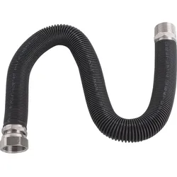 Edelstahlflexwellrohre auszieh- bar 1'' - Länge mit PVC- Ummantelung: 1000-1900 mm