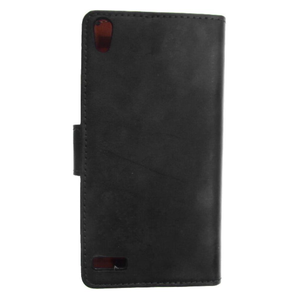 OEM Slim Leather Book Case for Huawei P6 - black 4250710543205 (Huawei Ascend P6) (25440219)