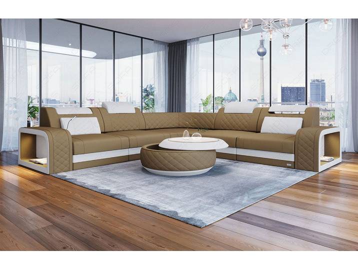 Stoff Ecksofa Foggia L-Form