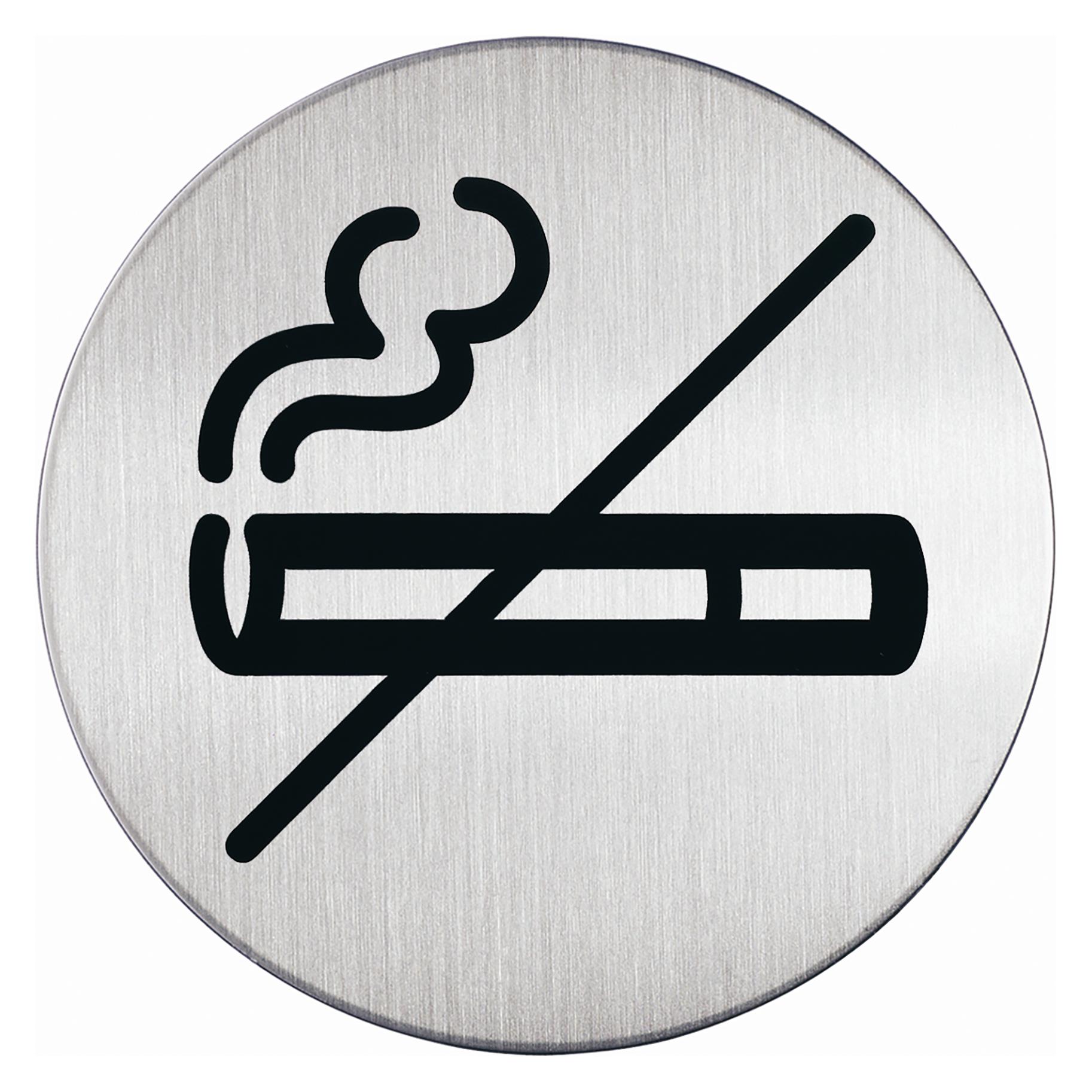 Durable Picto "No Smoking" Rund Edelstahl (491123)