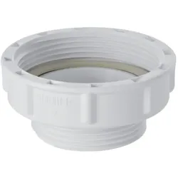 Geberit Reduzierring 213906111 G 2 x G 1 1/2, mit Flachdichtung, weiß