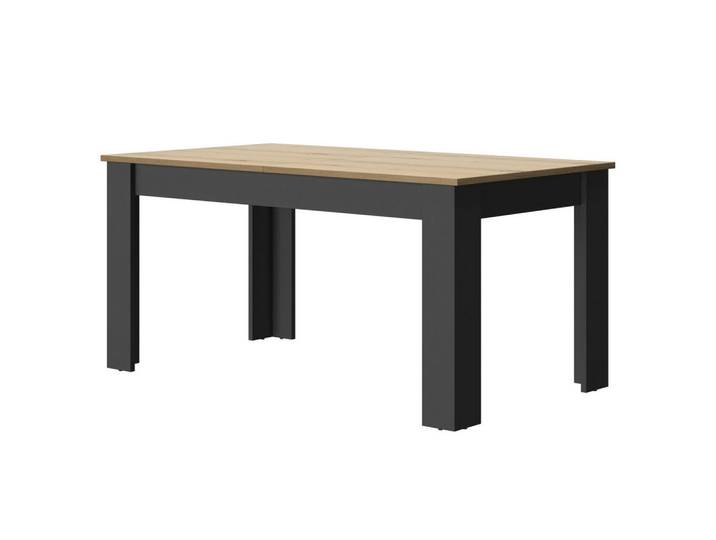Calicosy Rechteckiger, ausziehbarer Esstisch Manchester - Französische Herstellung, Nussbaumfarben, 200x77x20.57 cm, Esszimmer, Esstische