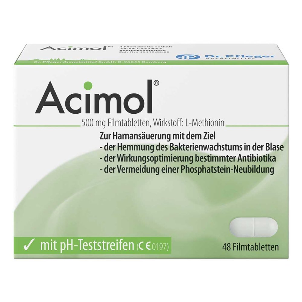 Dr. Pfleger Arzneimittel GmbH Acimol mit pH Teststreifen Filmtabletten 02766290