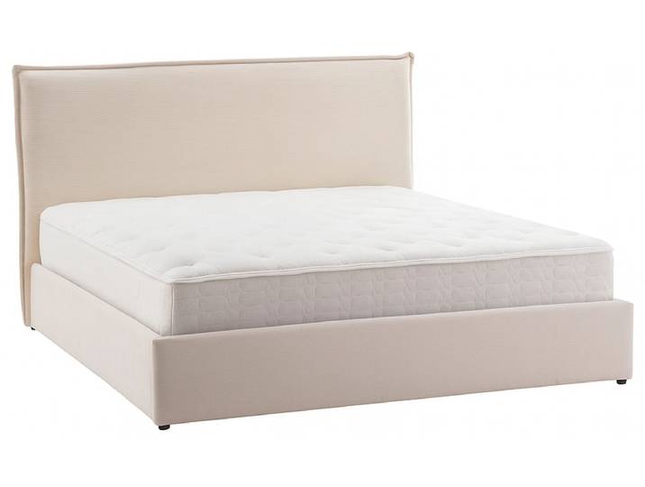 Kastenbett NERU 140x200cm stoff beige