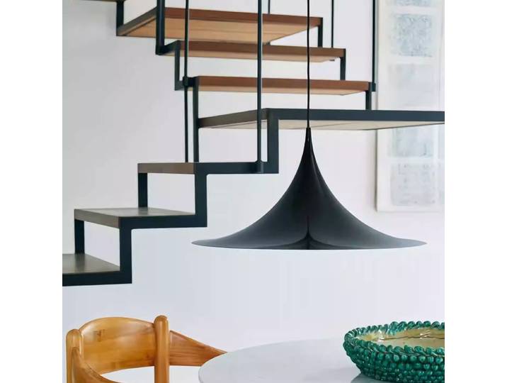 Lampe suspendue en corne de Restaurant nordique, design danois, minimaliste français, médiéval, comptoir de Bar, île, lumière ovni