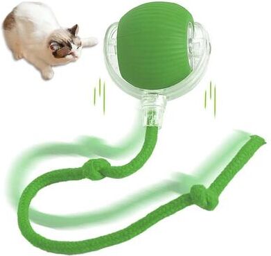Snug & Styled Smart Avoid Electric Cat Toy Ball Interactive Automatic Play Toy For Cats green
