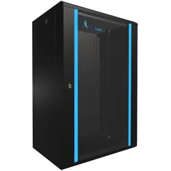 Extralink EX.14367 Rack 18U Wandmontiertes Regal (18 HE, 19 Zoll Rack), Serverschrank, Schwarz