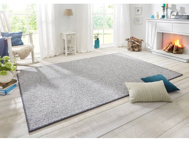 Tapis en laine Wolly Gris/Gris 80 x 150cm Polaire
