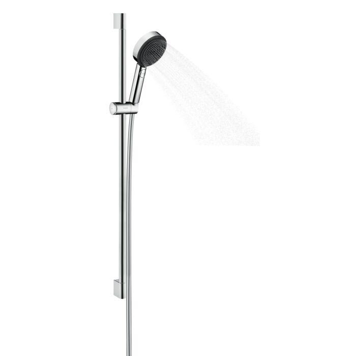 hansgrohe Pulsify Select S Brauseset 24170000 3jet, Relaxation, mit Brausestange 90cm, chrom