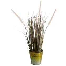Kunstpflanze Gras 50 cm Kunststoff Grün S (Small)