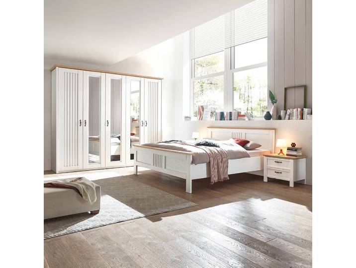 Drehtürenschrank Morgenland 265cm Weiß