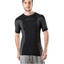Merino & More, Herren, Funktionsshirt, Merino Shirt Kurzarm (S), Schwarz, S