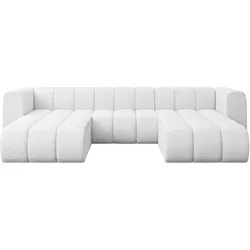 WOHNLANDSCHAFT modulares Sofa Joren-U1 - 319x177x70 cm Weiß