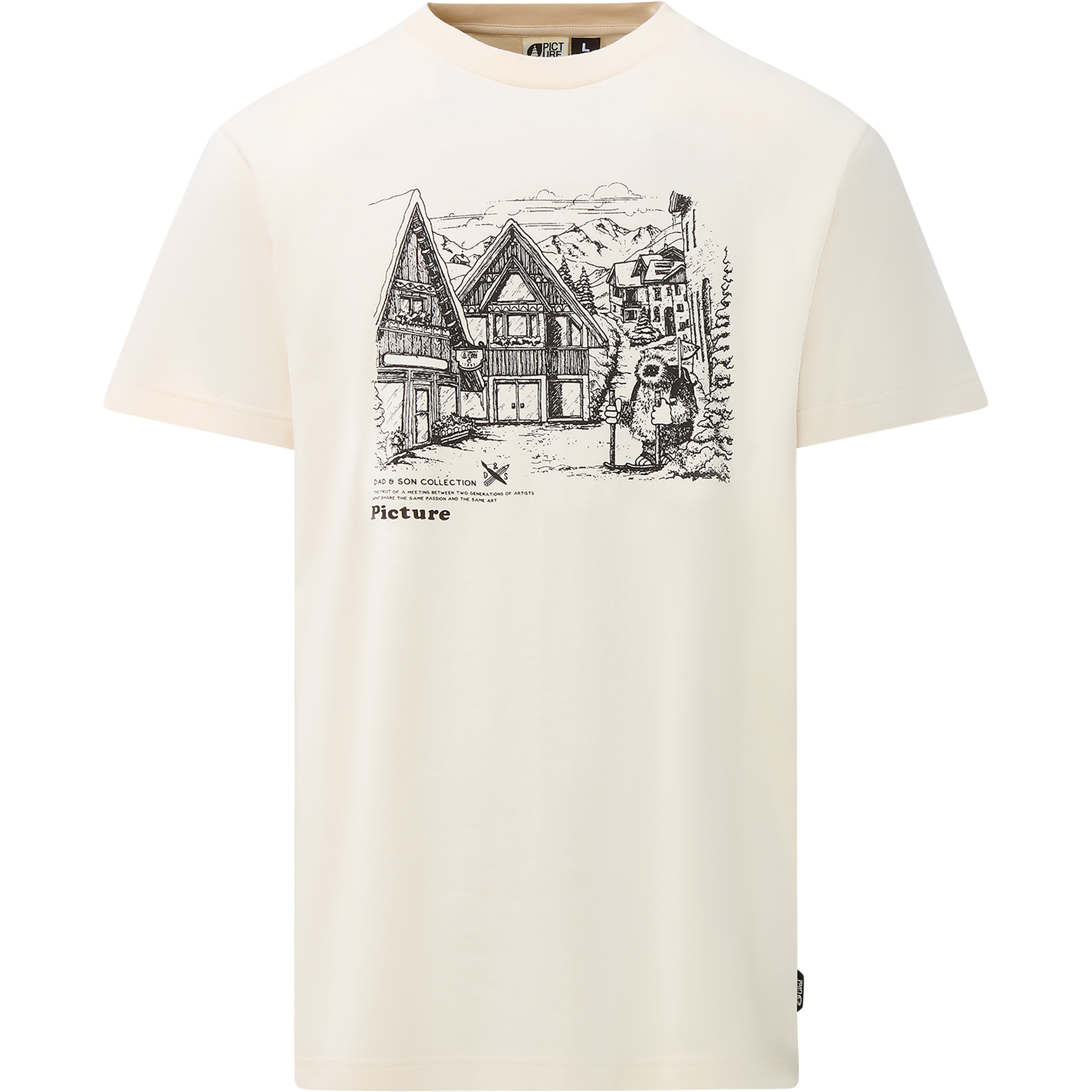 Picture D&S Granbo Herren T-Shirts weiss Größe XL Lifestyle Hautfreundlich