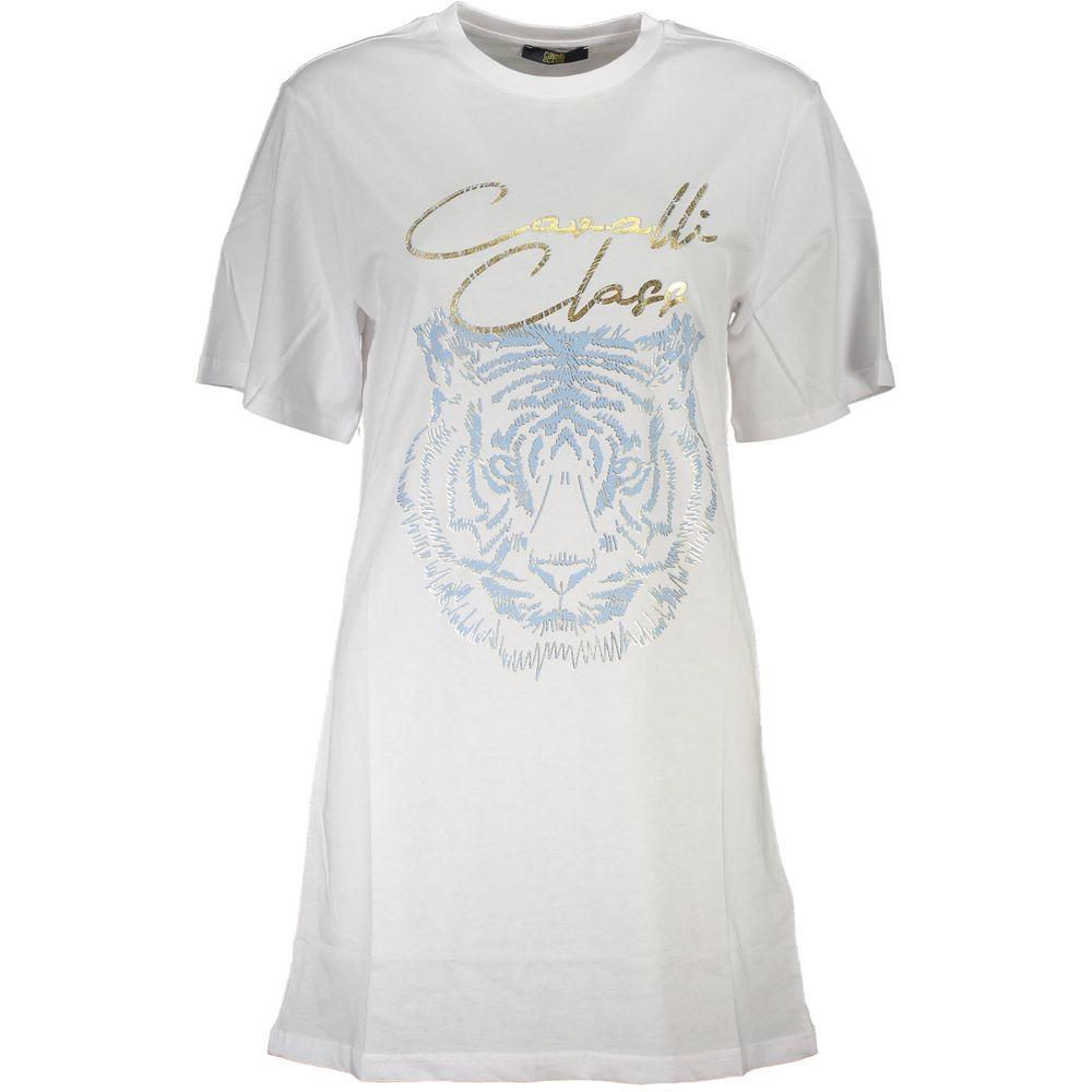 Tijgerkop Geborduurde T-shirt Jurk