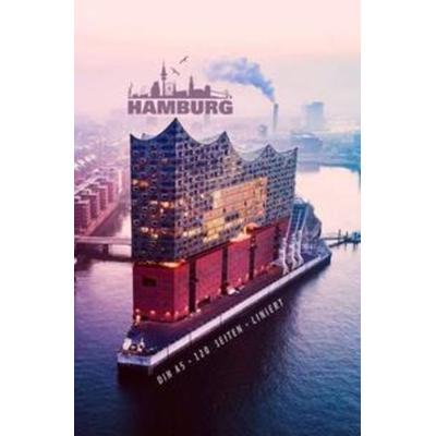 HAMBURG CITY: Notizheft | DINA5 | Liniert (Glanz-Cover) - 120 Seiten, 60 Blatt | ideal als Tagebuch, Bullet Journal, Ideenbuch, Schreibheft |
