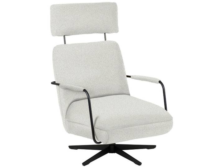 Koinor Sessel, Weiss, Metall, 71x103x91 cm, Fussart wählbar, Lederauswahl, Stoffauswahl, Sitzfläche 360° drehbar, Wohnzimmer, Sessel, Sessel