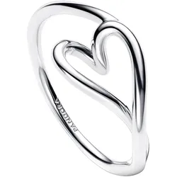 Pandora 194361C00 Damenring Herz Klein Silber, 60/19,1