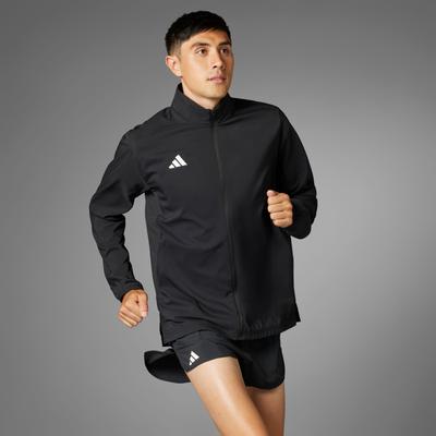 Laufjacke ADIDAS PERFORMANCE "ADIZERO ESSENTIALS", Herren, Gr. XXL, schwarz, Obermaterial: 100% Polyester, Jacken