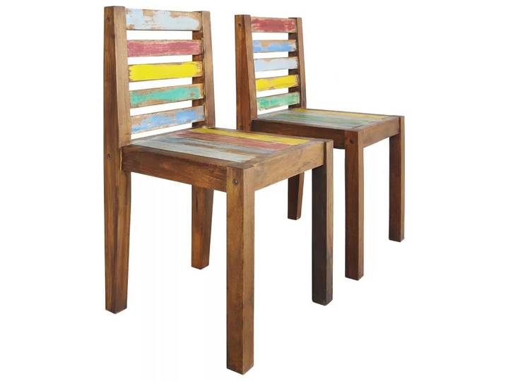 VidaXL - Esszimmerstuhl holz, One Size, Multicolor