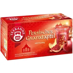 TEEKANNE Früchtetee Persischer Granatapfel 20 Stück Tassenportion Papierkuvert