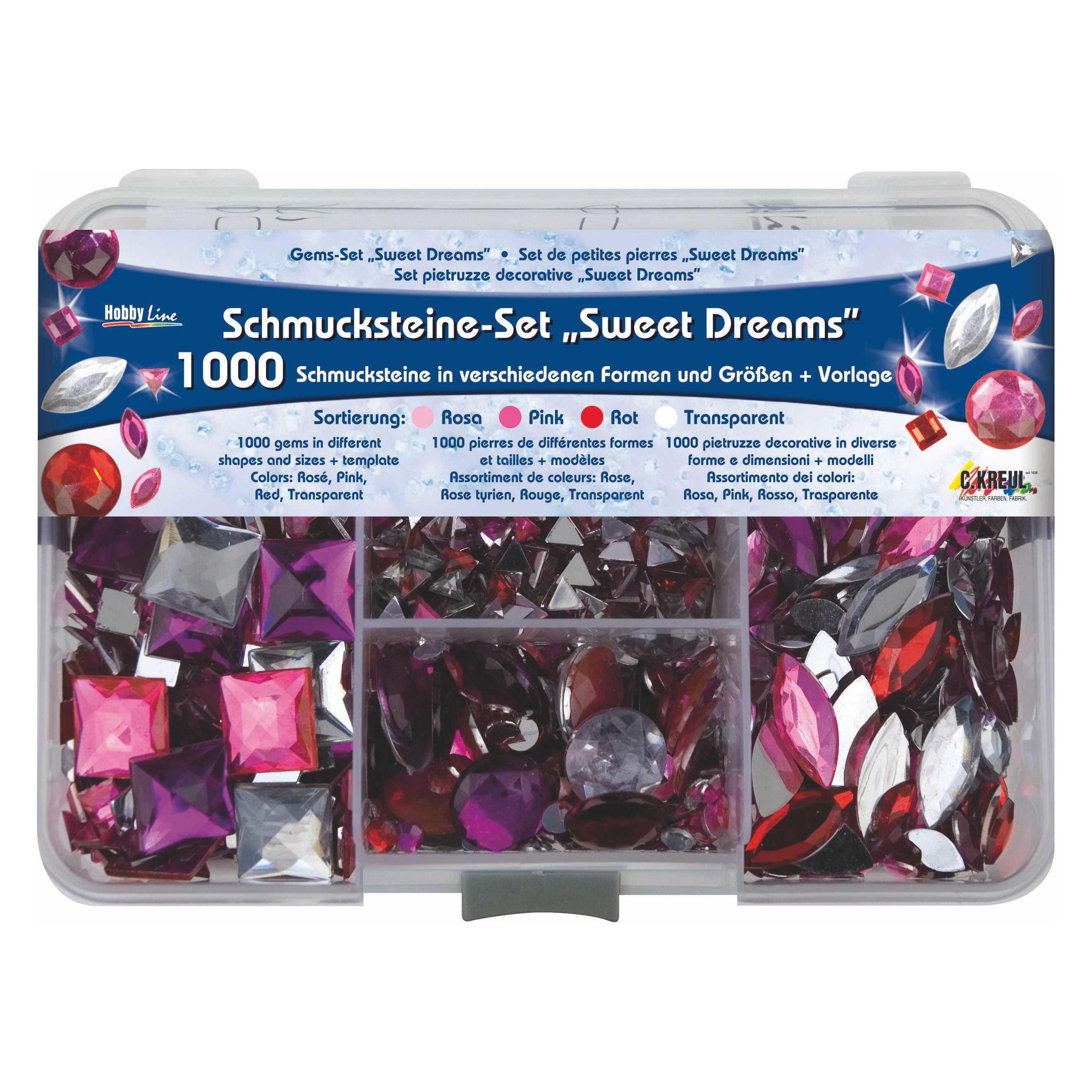 Kreul Schmucksteine-Set Hobby Line "Sweet Dreams" (29 ml) (49643)