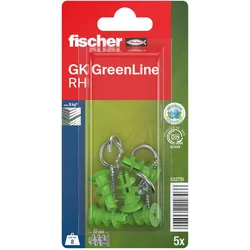 fischer Gipskartondübel GK Green RH mit Rundhaken