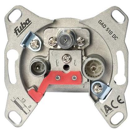 Fuba GAD 510 DC Antennendose SAT, TV, UKW Wand Durchgangsdose (Antennendose) (29440052)