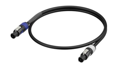 Neutrik 1036417 Strom Anschlusskabel Schwarz 3m