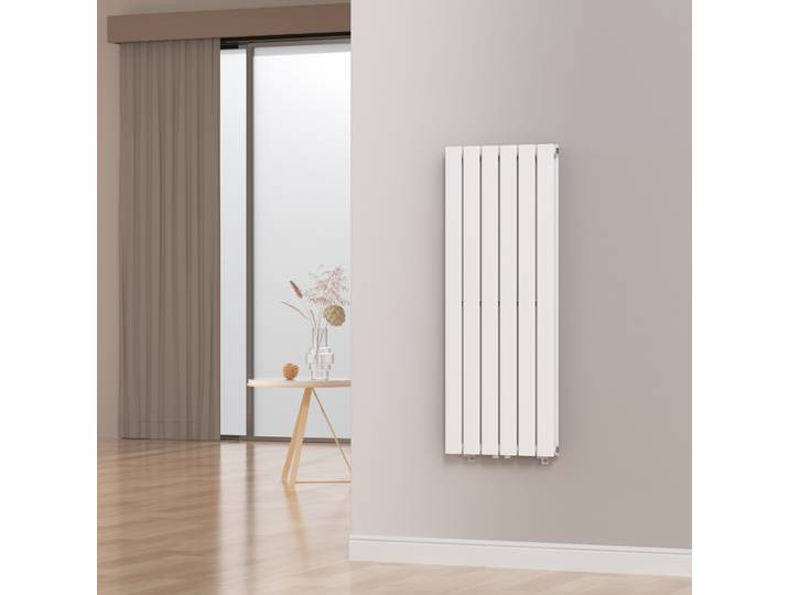 Radiateur plat 'Nore' Blanc 120x45cm Double couche 1140W