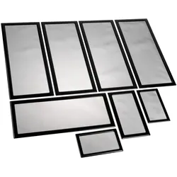 DEMCiflex Staubfilter-Set für Lian Li PC-O11 Air, PC Lüfter Zubehör, Schwarz