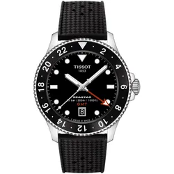 Tissot T1208521705100 Unisex Taucheruhr Seastar 1000 GMT Schwarz