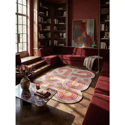 Wollteppich Hoch-Tief Rosa 160 x 230 cm - SOAR   Kadima Design
