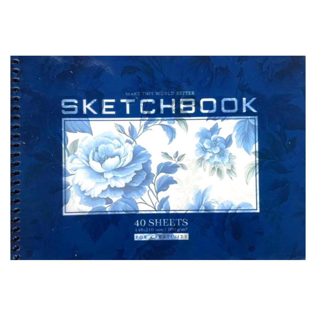 Skizzenbuch A5/40K, Kreis, glatt, Blumen FRESH (A5) (49010819)