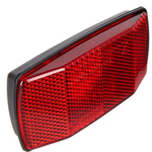 Busch+Müller Fahrrad-Reflektor 316WZ, Rückstrahler, rot, hinten, für Gepäckträger, StVZO-zugelassen