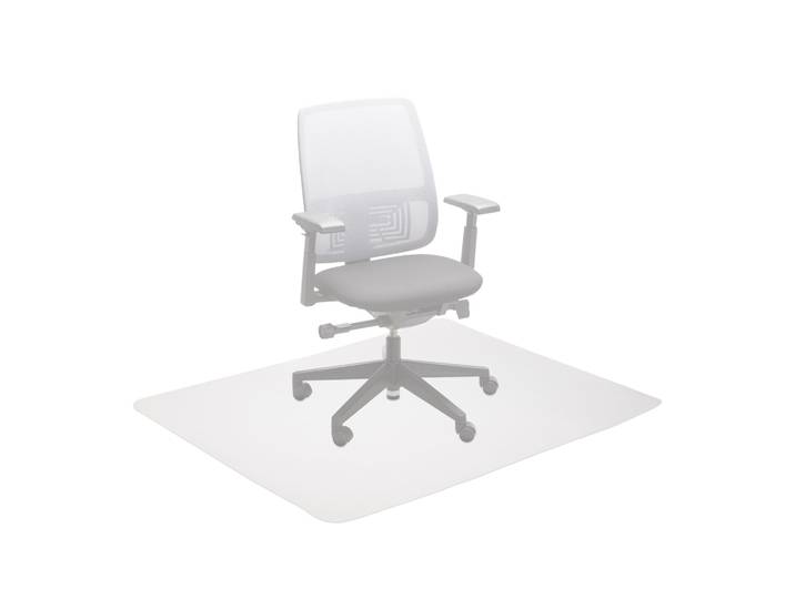 Eckige Bürostuhlunterlage in 3 Grössen Weiss